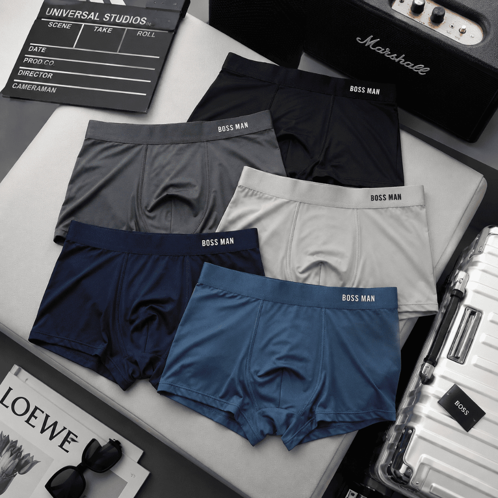 Quần lót nam thun lạnh Combo 5 boxer Thoáng khí, co dãn, hút ẩm BM1
