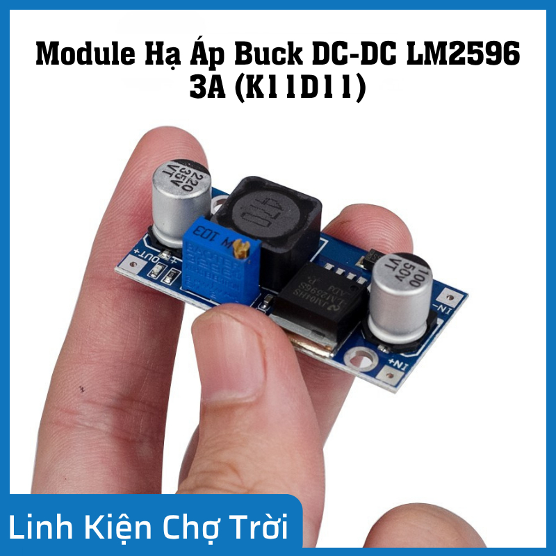 Module Hạ Áp DC-DC LM2596 3A Adjustable Buck Converter 4V-35V Xuống 1.23V-30V cho Arduino ESP32