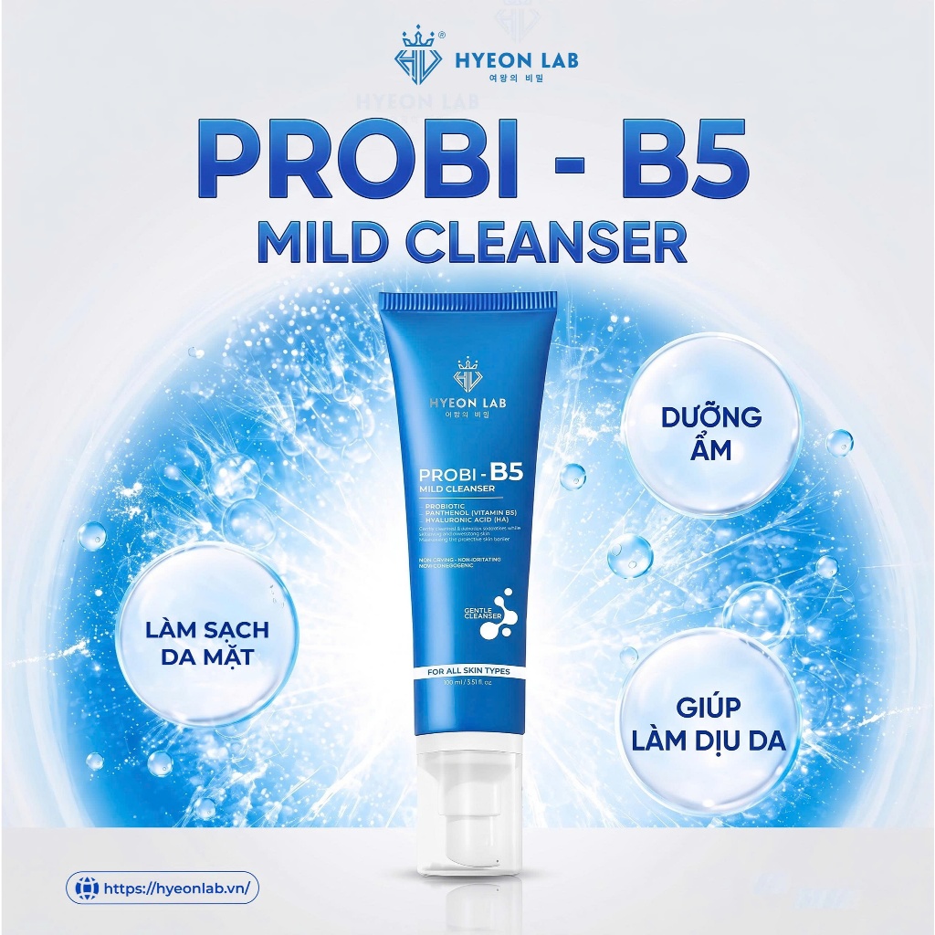 Sữa Rửa Mặt Dịu Nhẹ Cấp Ẩm HYEON LAB