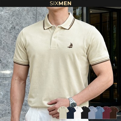 Áo polo nam cao cấp có cổ GALIO [Tặng Kèm Hộp Quà] Vải cá sấu FeelMax thoáng mát - SIXMEN