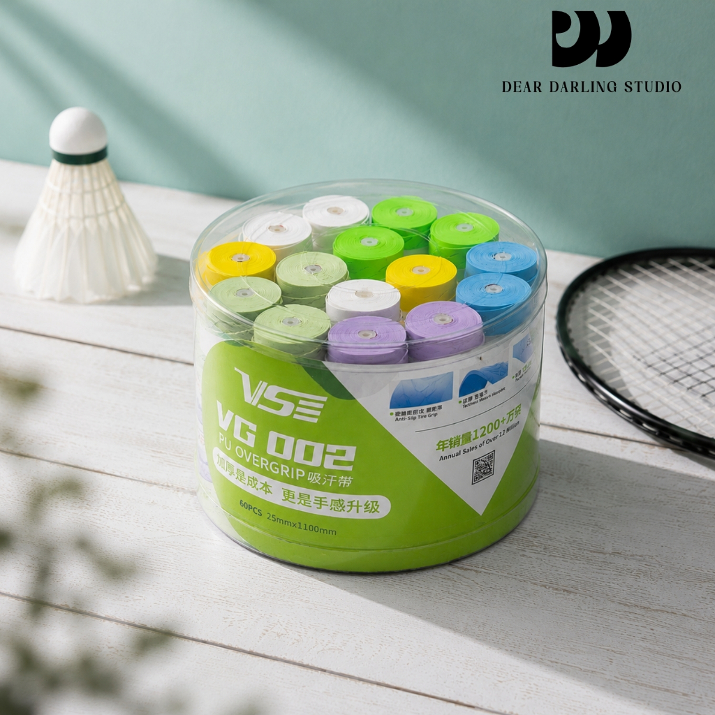 Combo 5–10–20 Quấn Cán Vợt VS 002 – Quấn Cán Vợt Cầu Lông, Tennis, Badminton, Chống Trơn, Thấm Hút M