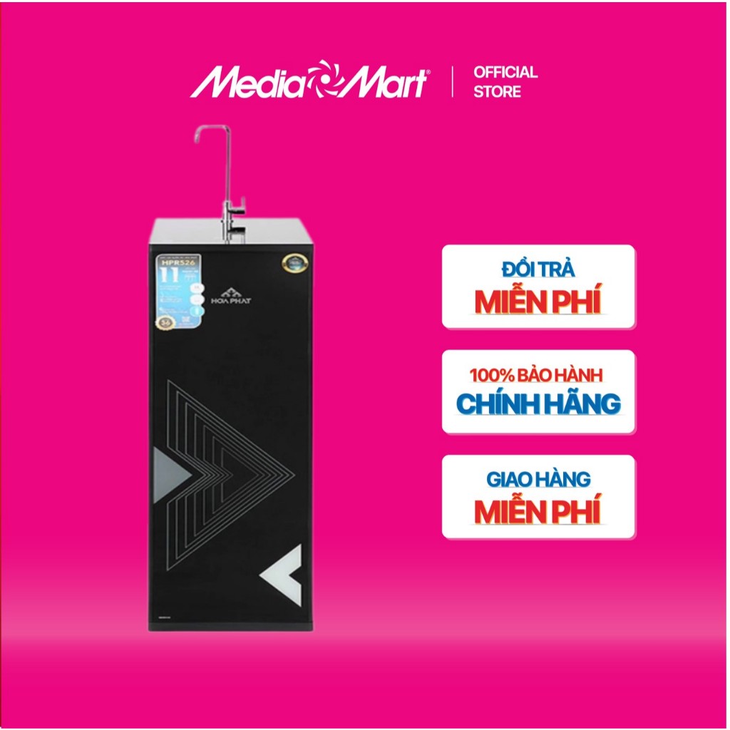 [SieuthiMediaMart] Máy lọc nước RO 11 cấp Hòa Phát HPR526 BH chính hãng-Ship0đ
