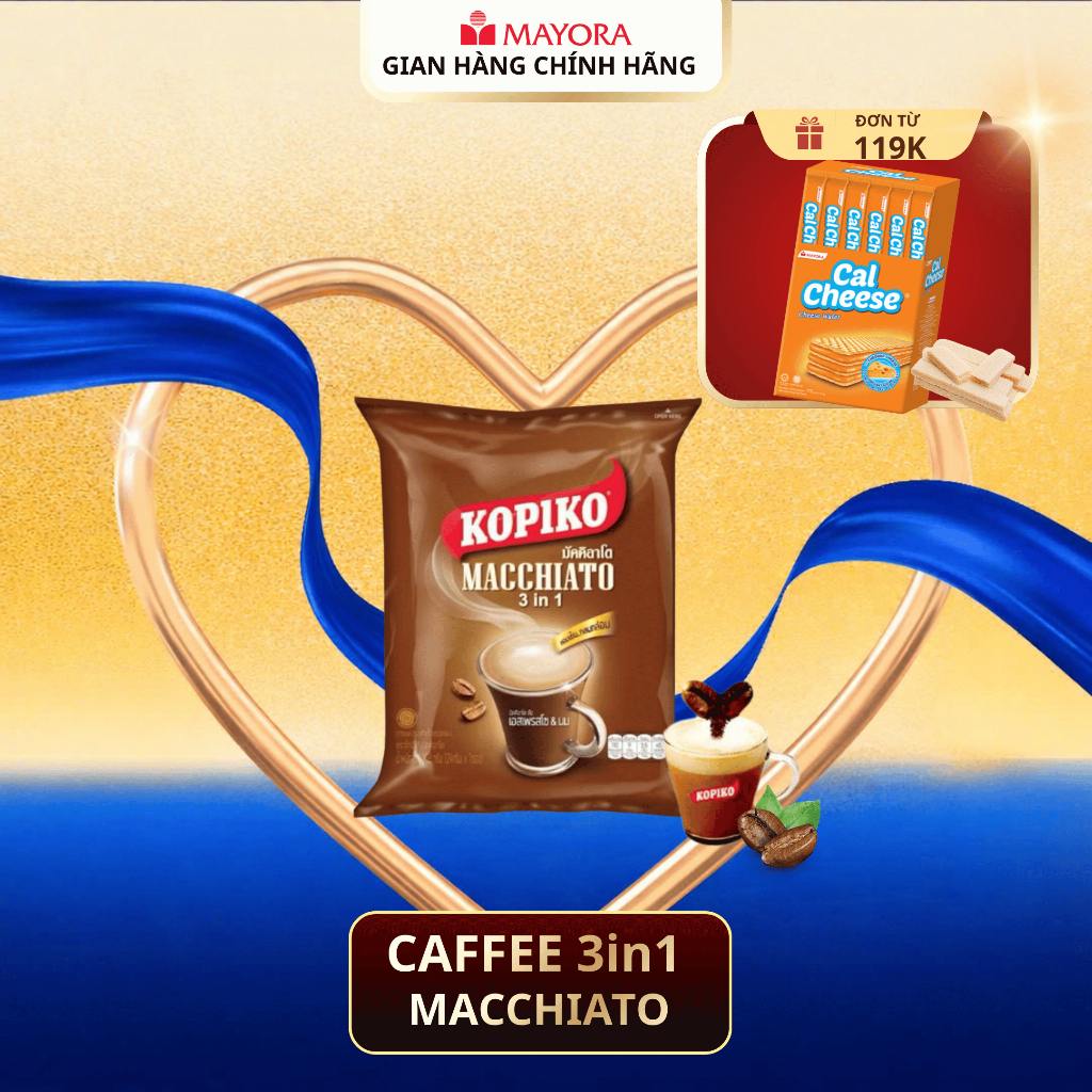Cà Phê Sữa Hòa Tan Mayora Kopiko Macchiato 400G