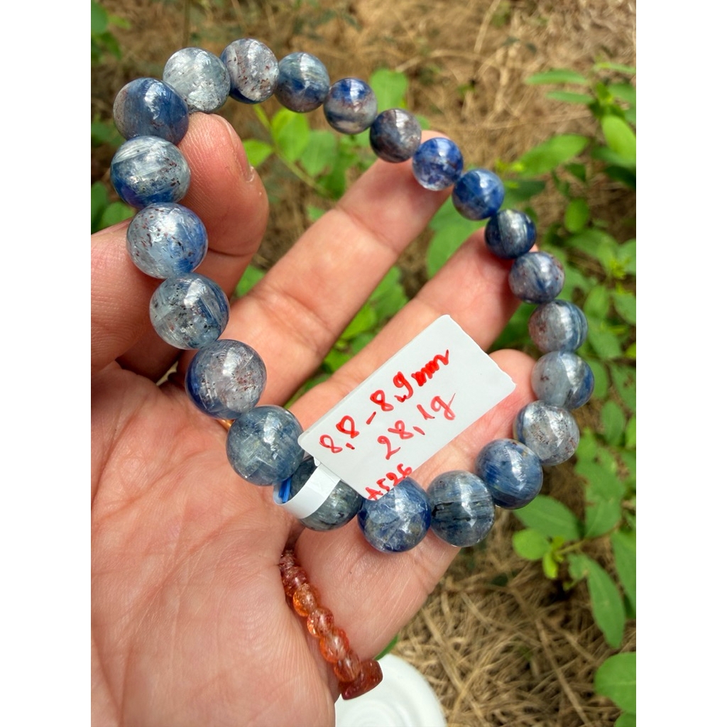 (A526)(8,8-8,9mm)Vòng tay Kyanite iolite size 8,8-8,9mm