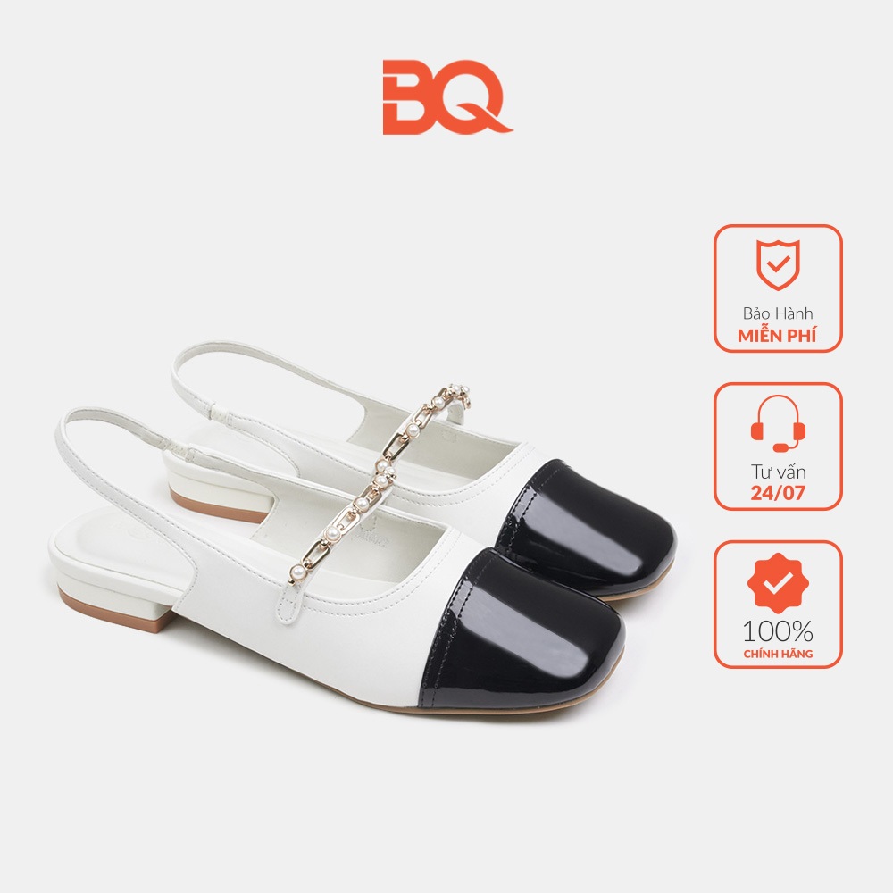 Giày nữ slingback bít mũi vuông đế 2p thời trang BQ GMI0022