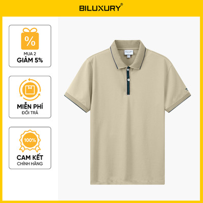 Áo Polo Trắng Thiết Kế Basic 1APCT600BEI Biluxury Thoáng Mát Bền Màu