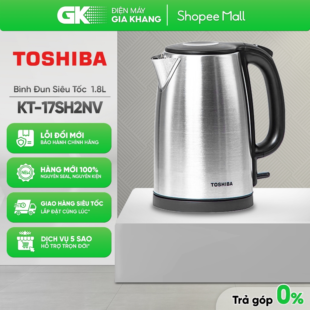 KT-17SH2NV - Bình Đun Siêu Tốc Toshiba 1.7 Lít KT-17SH2NV [Toàn Quốc]