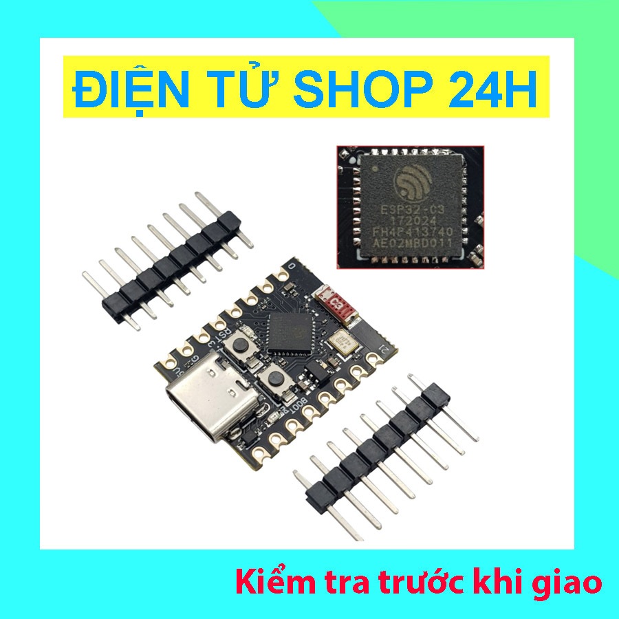Kit Phát Triển WiFi Bluetooth ESP32-C3 Super Mini Type-C Arduino IoT