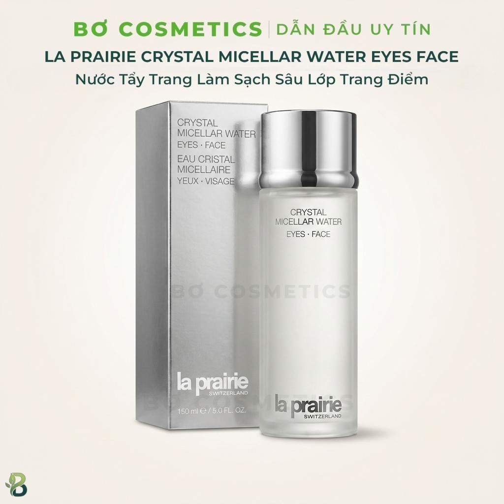 Nước Tẩy Trang La Prairie Crystal Micellar Water Eyes-Face Làm Sạch Sâu Lớp Trang Điểm - Bơ Cosmetic