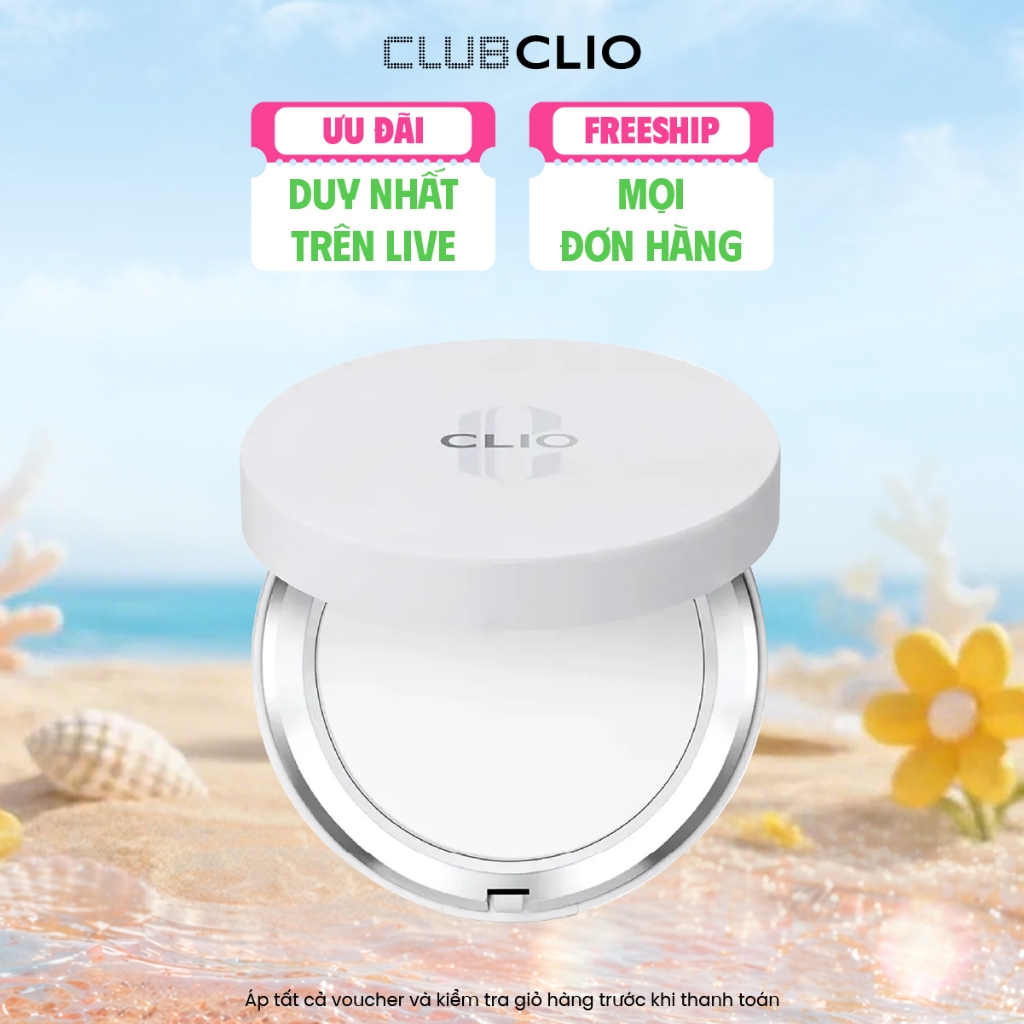 [LIVE] Phấn Phủ Nén Kiềm Dầu Clio Stay Perfect Finish Pact 8G