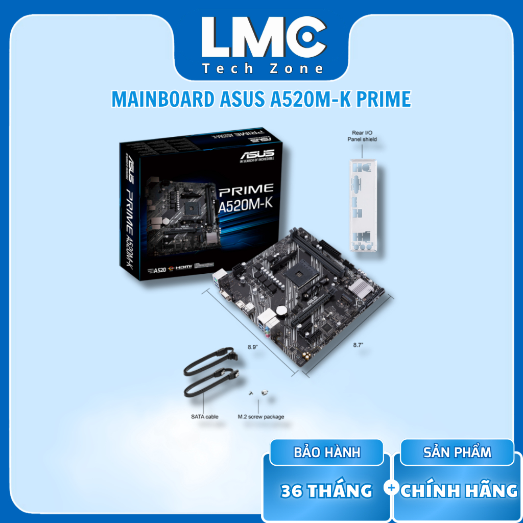 Mainboard Asus A520M-K Prime ( AM4 - mATX - 2xDDR4 )