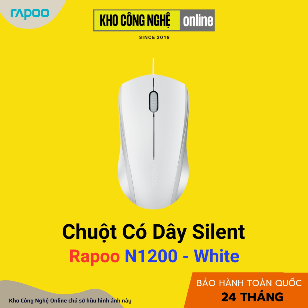Chuột Có Dây Silent Rapoo N1200 - Hàng Chính Hãng