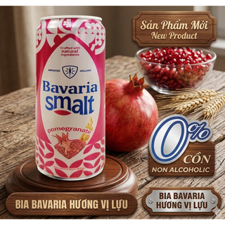 Bia Thuần Chay KHÔNG độ BAVARIA Vị Lựu - 330ml