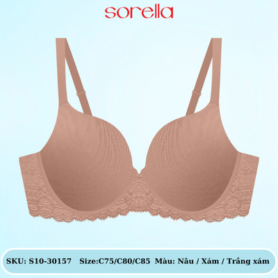 Áo ngực nữ S10-30157 có gọng, mút mỏng, cúp xéo