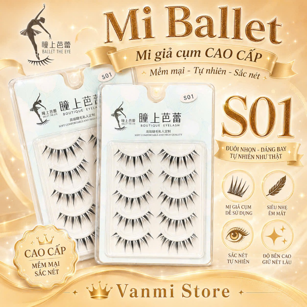 Mi Giả S01, Mi Gân Trong Ballet The Eye - Vanmi Store