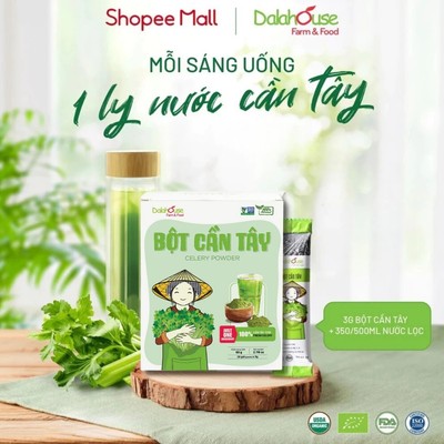 Bột cần tây nguyên chất Dalahouse hỗ trợ giảm cân, cao huyết áp hiệu quả hộp 60gr
