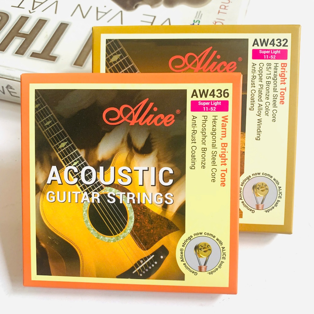 Dây ghita aucoustic (Dây sắt) Alice AW432,AW436