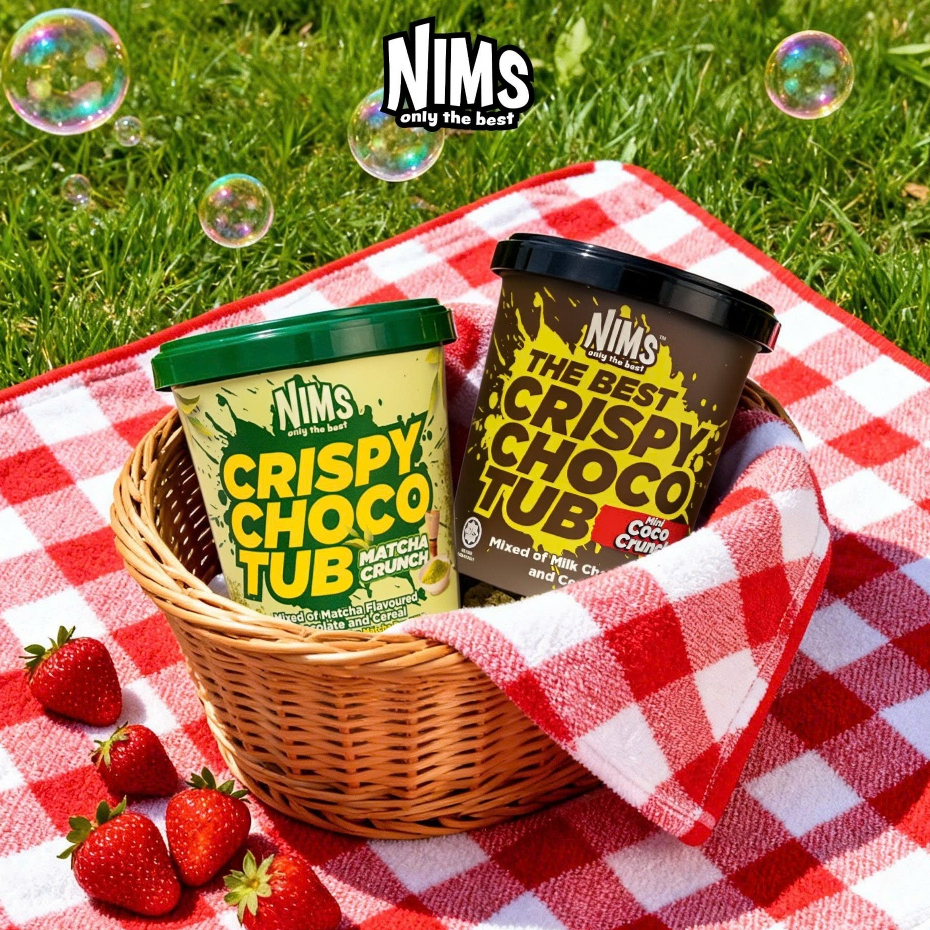 COMBO 2 HỘP COCO CRUNCH  (250G) + MATCHA CRUNCH (160G) Socola Nims giòn tan chảy Malaysia