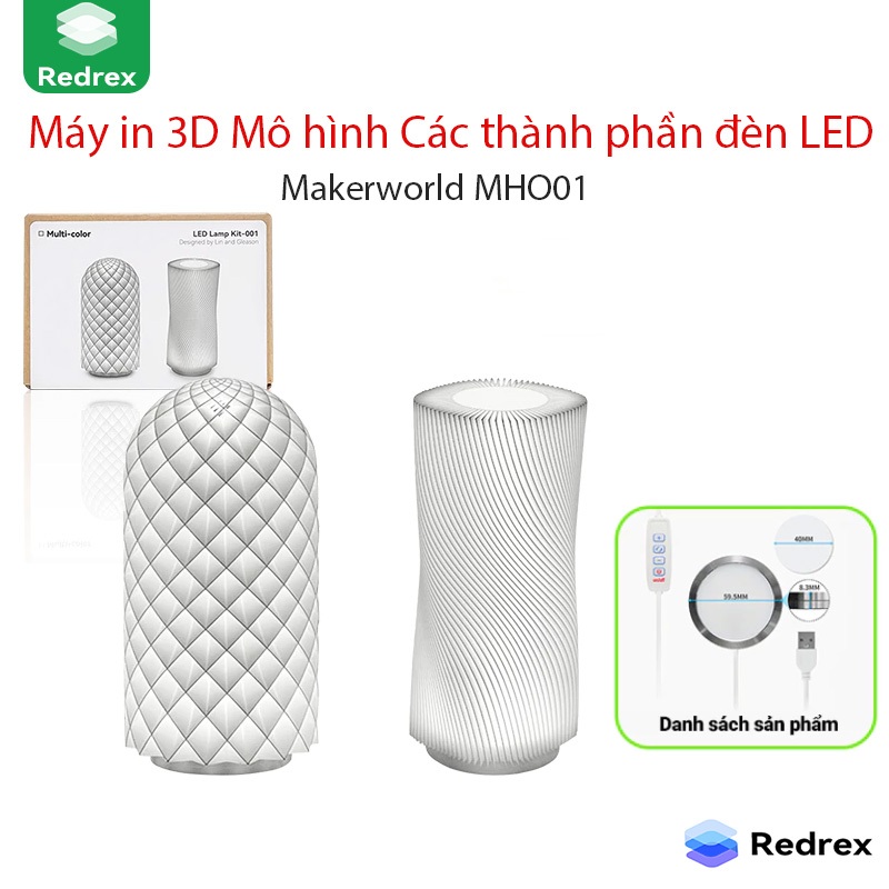 Bambu Lab Đèn LED Phụ Kiện In 3D – Tương Thích A1/A1 Mini/P1P/P1S/X1/X1C/X1E – MH001