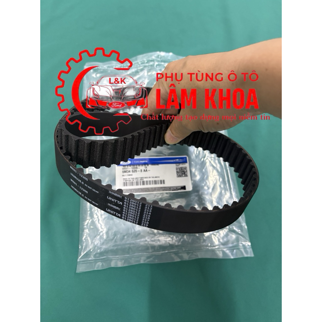 [ Chính hãng ] Dây curoa cam ford Ranger 2.5 DITC kim điện 2009 -> 2011, Everest 2.5 DITC kim điện 2