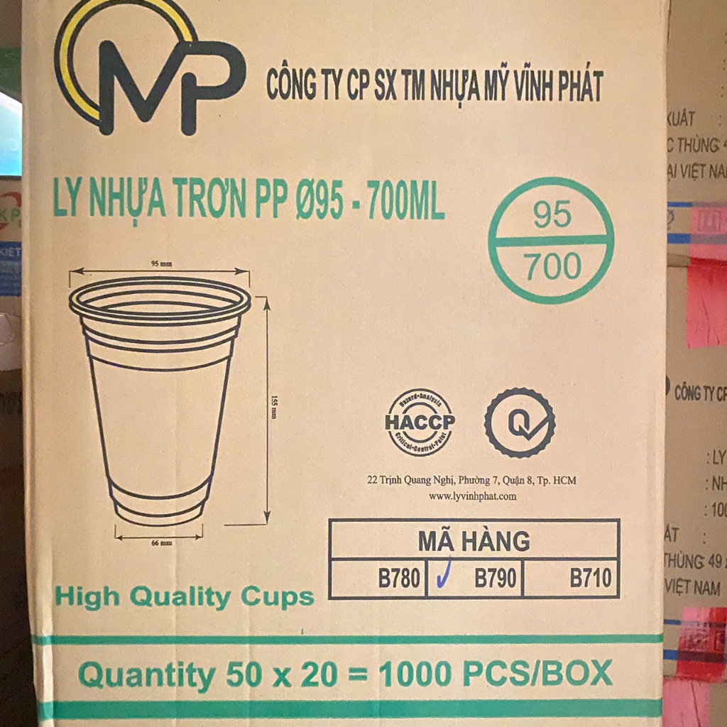 (HÀNG DÀY) CHỈ 500 Ly Nhựa PP Đủ Size (360ml - 700ml) Đựng Cafe, Trà Sữa