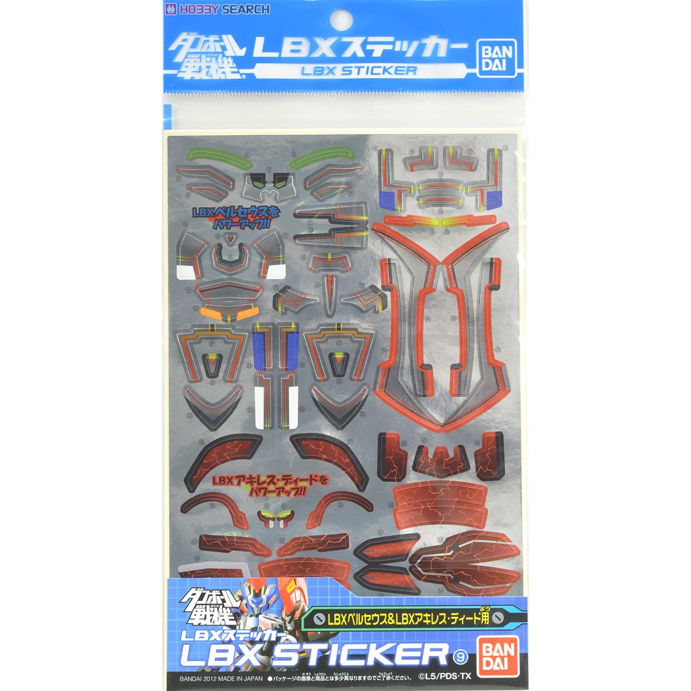 LBX Sticker Nhiều Mẫu Chính Hãng Bandai
