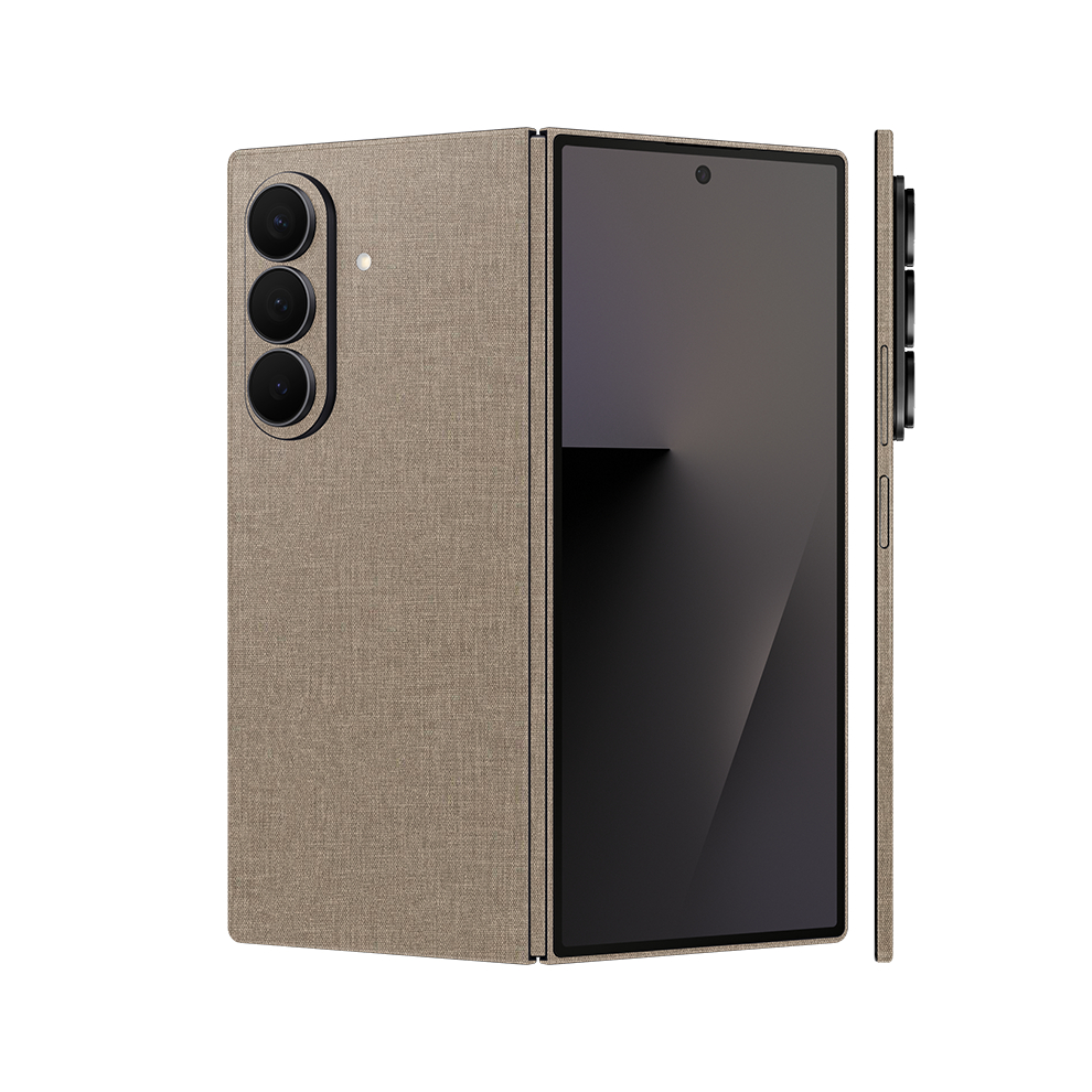 Miếng Dán Da Samsung Z Fold Series Full Lưng Viền Vân Vải | Skin Z Fold 7 | Z Fold 6 | Z Fold 5 | Z 