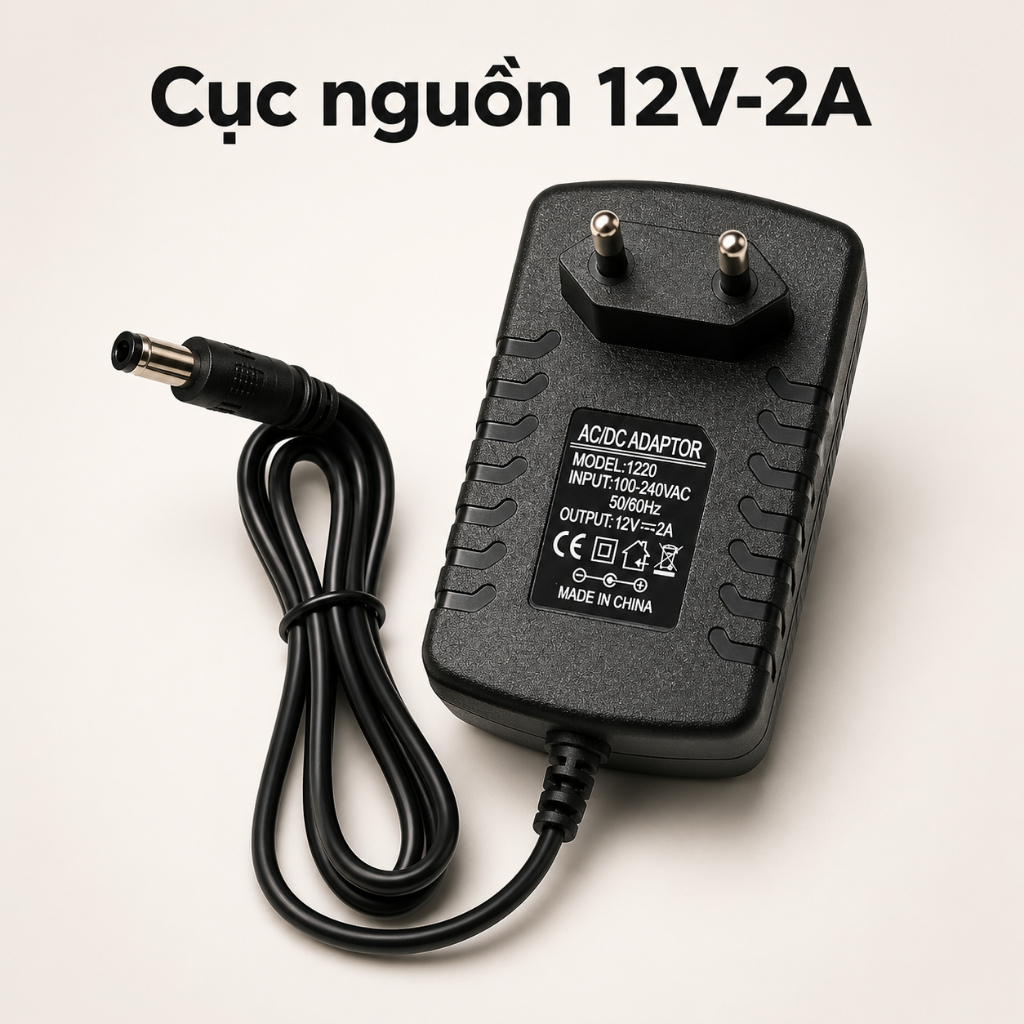 Cục Nguồn 12V-2A / 12V-4A / 12V-5A Chính Hãng - Adapter Sạc Camera, Thiết Bị Điện Tử