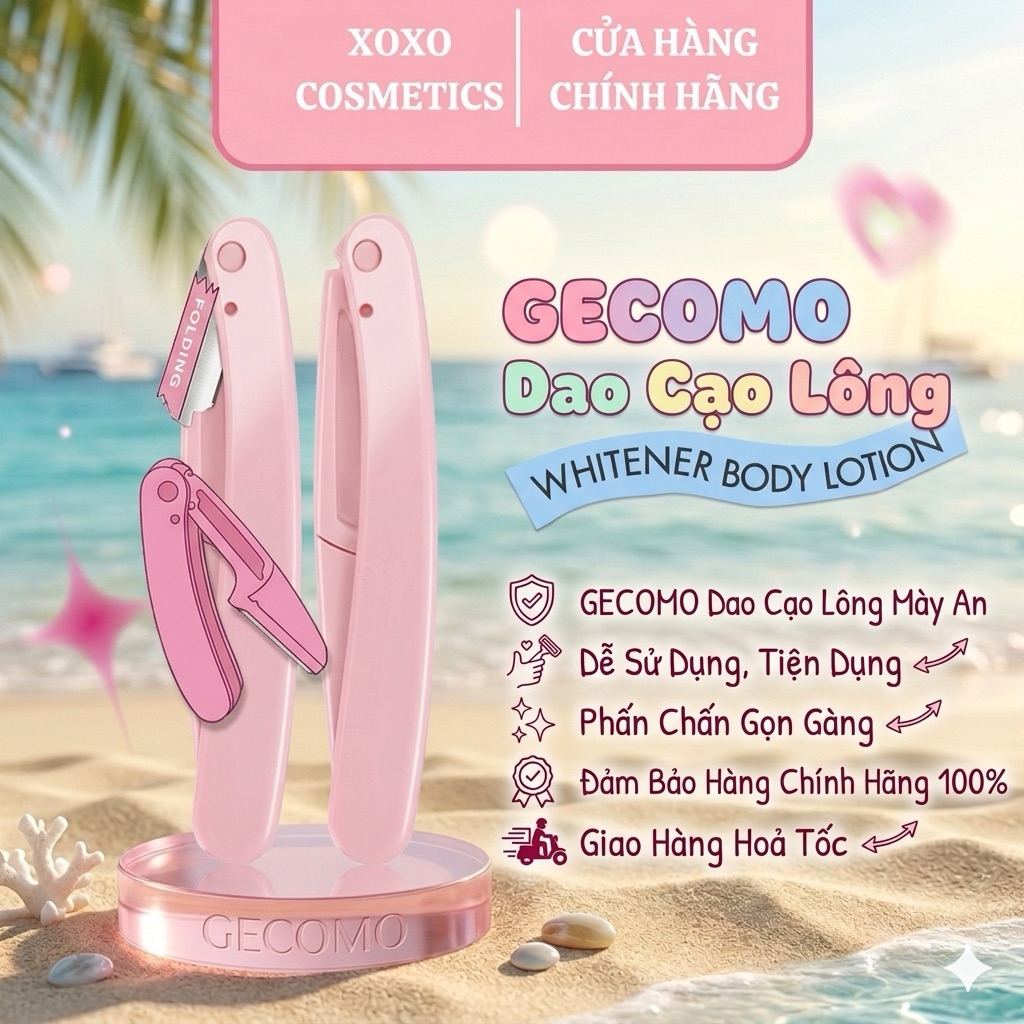 [GECOMO] Dao Cạo Lông Mày GECOMO An Toàn, Tiện Dụng Dễ Sử Dụng