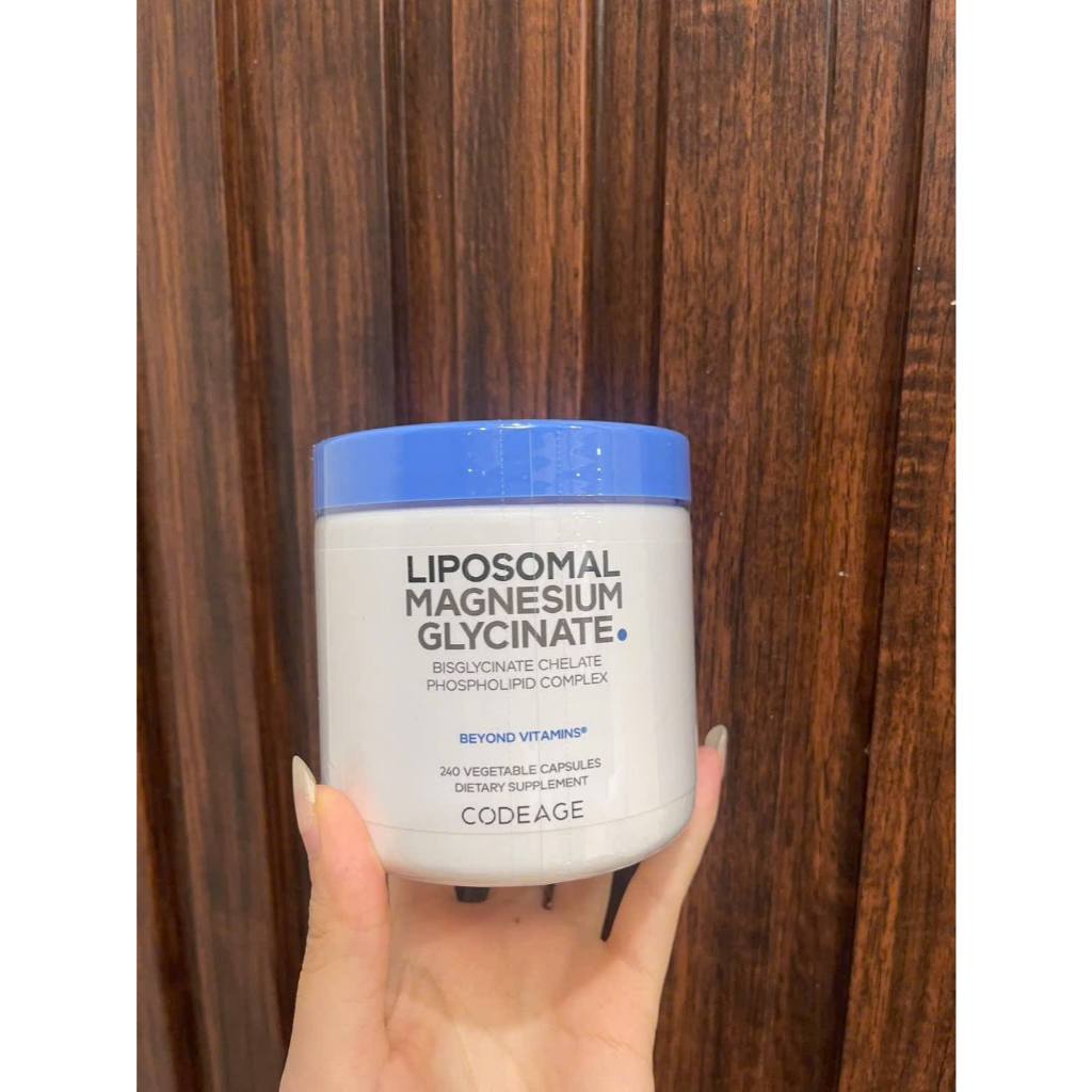 Viên bổ sung Magie - Magie CodeAge Liposomal Magnesium Glycinate Từ Mỹ 240 Viên