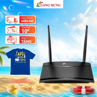 Router Wifi 4G LTE TP-Link chuẩn N 300Mbps TL-MR100 - Hàng chính hãng