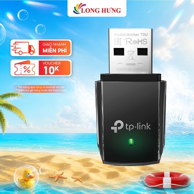 USB Wifi TP-Link AC1300 Mini Wireless MU-MIMO Archer T3U - Hàng chính hãng