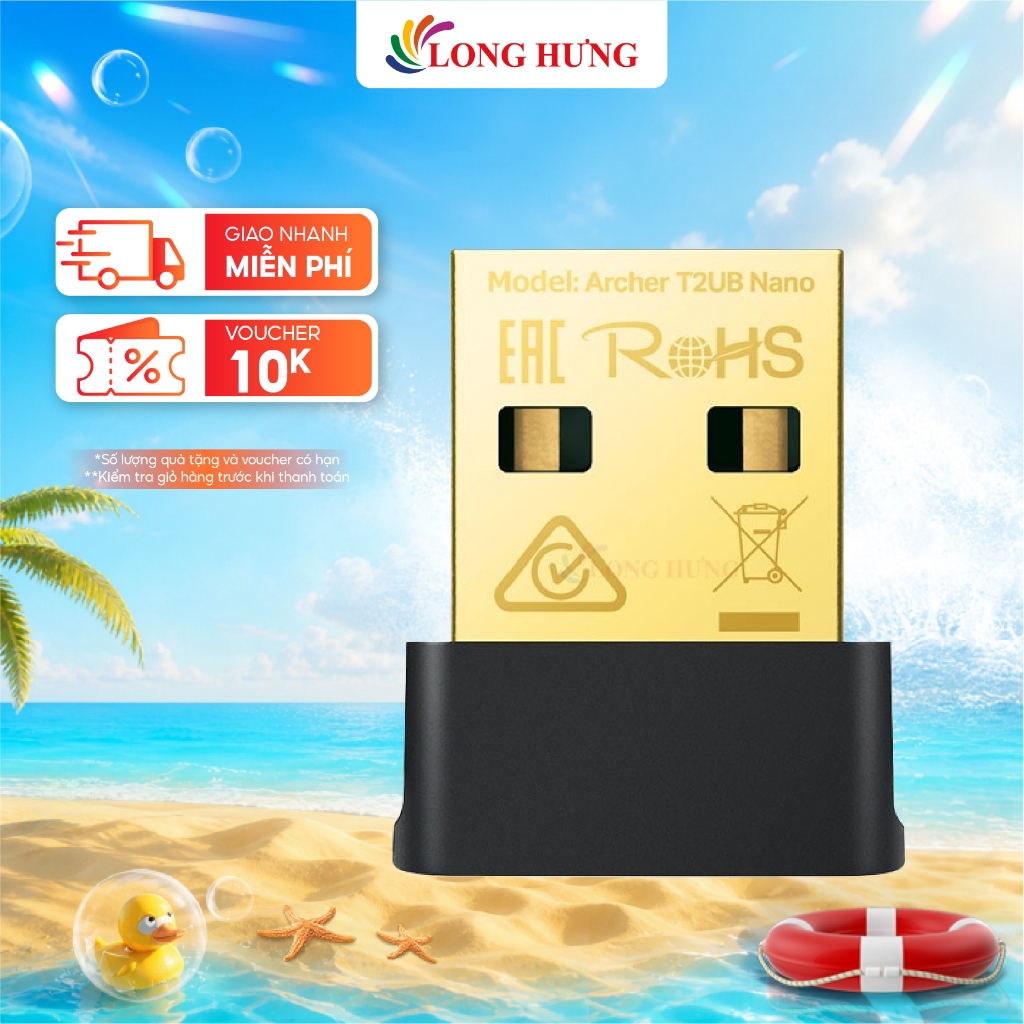 USB Wifi AC600 TP-Link Archer T2UB Nano - Hàng chính hãng