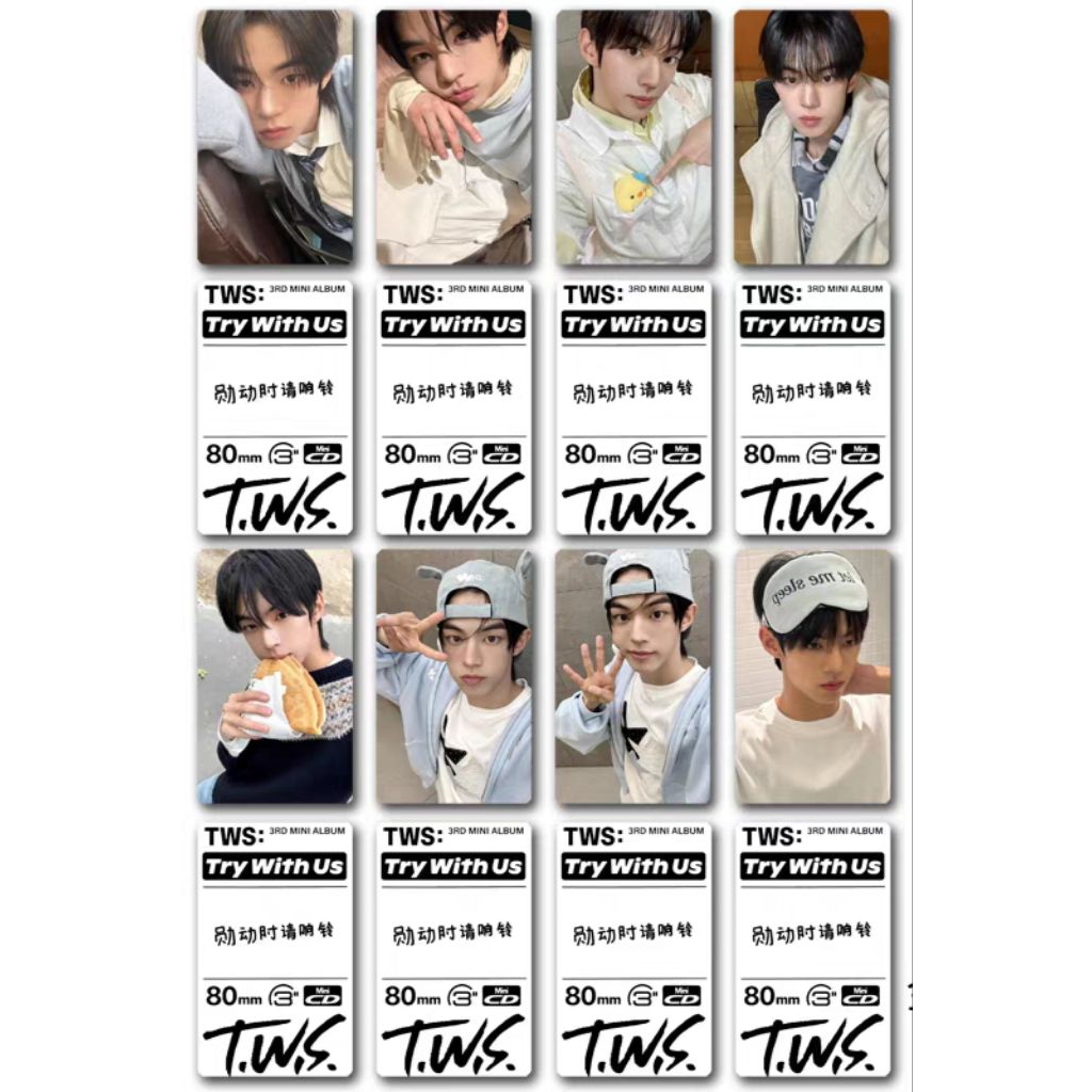[Mua 2 giảm 30k, mua 3 tặng 1] Set card chữ ký TWS Shinyu, Dohoon, Youngjae, Hanjin, Jihoon, Kyungmi