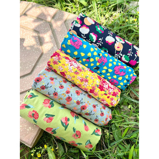 Vải thô cotton (Vải kate) hoa rẻ đẹp