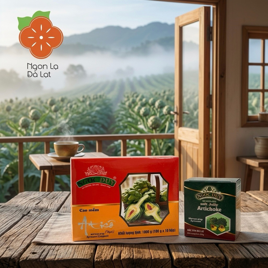 Cao Đặc Atiso Ngọc Duy, Cao actiso Đà Lạt giúp mát gan, thanh lọc cơ thể Hộp 100g, Đặc Sản Ngon Lạ Đ