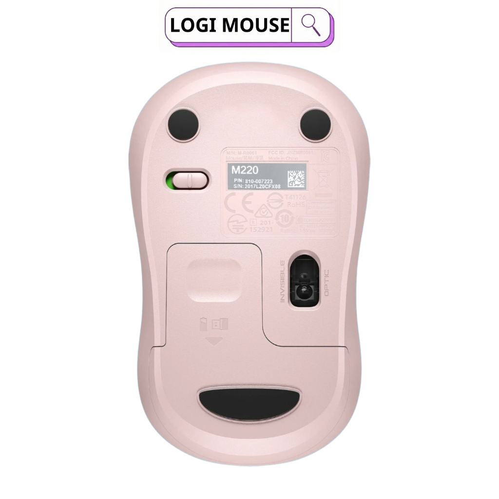 Chuột Không Dây Logitec M220 Silent Aphavin - Giảm Ồn 90%, USB, Tặng Pin, Phù Hợp PC/Laptop BH 1 Năm | BigBuy360 - bigbuy360.vn