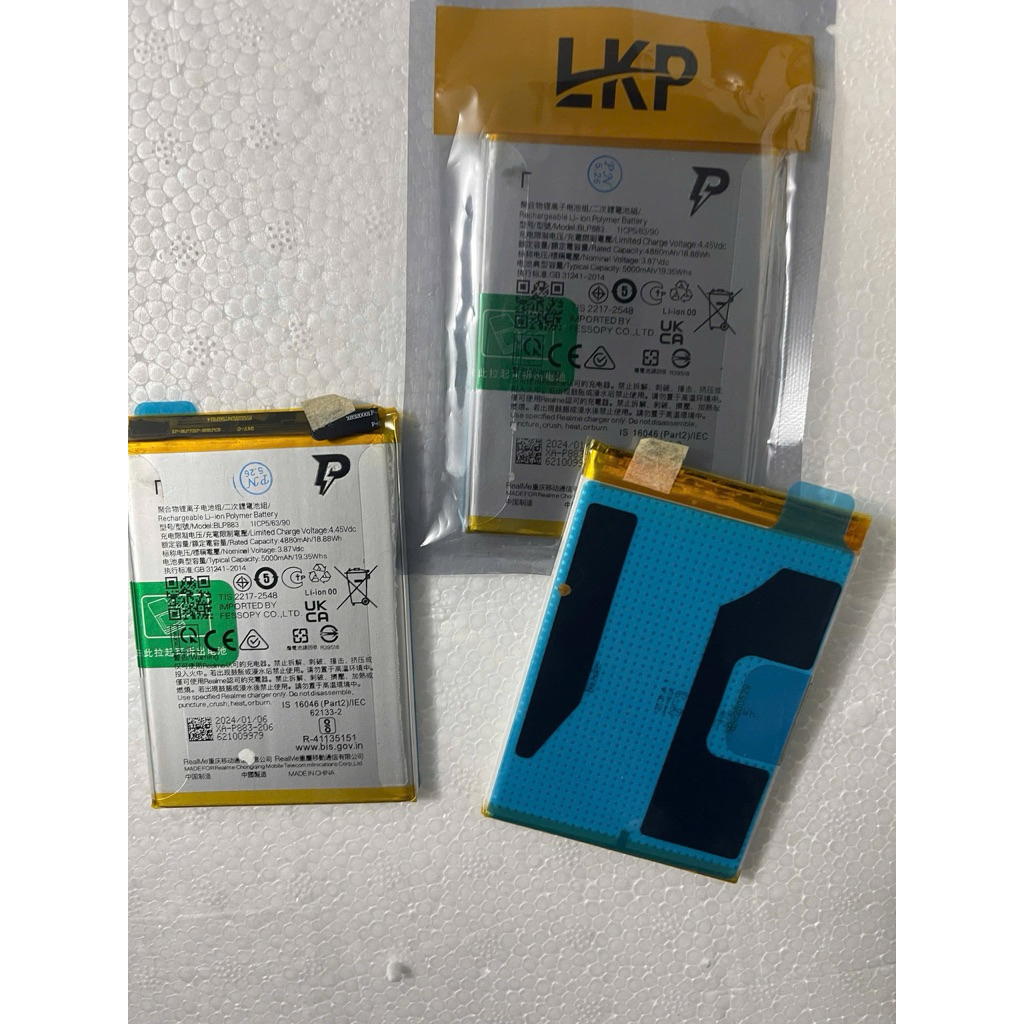 Pin Realms 8s 5G, Realme 9, BLP883 zin công ty - 4880, 5000 mAh