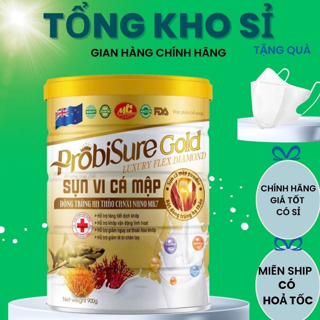 Sữa ProbiSure Gold Luxury Flex 900g – Hỗ Trợ Xương Khớp, Bổ Sung Canxi Nano MK7