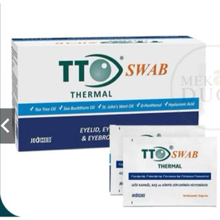 TTO SWAB ( Hộp 24 gói ) hỗ trợ viêm bờ mi, dưỡng mắt,kháng khuẩn chống lão hóa cho mắt