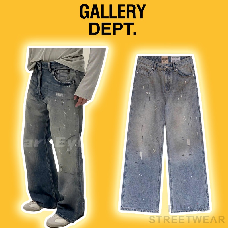 Quần Jeans Gallery Dept. LA Super Baggy Fit Jeans, Quần bò jeans GD ống suông, quần ống loe PLV