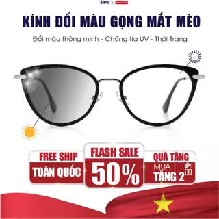 Kính Mắt Mèo Đổi Màu Chống Tia UV Chất Liệu Kim Loại Nhựa Nhẹ SUNNY MẮT KÍNH Phụ Kiện Thời Trang