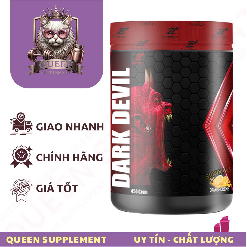 Thực Phẩm Bổ Sung Siêu Tăng Sức Mạnh ZNutrition DARK DEVIL 30 Lần Dùng