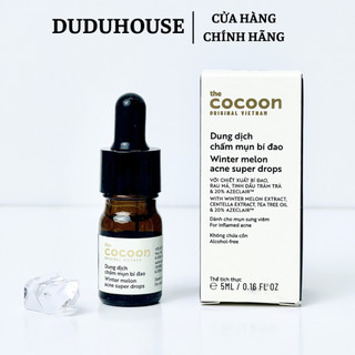 Dung dịch chấm mụn the cocoon winter melon acne super drops hỗ trợ giảm mụn chiết xuất bí đao 5ml