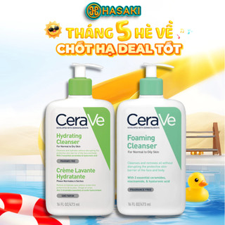 Sữa Rửa Mặt Cerave Cho Da Dầu, Da Khô, Da Nhạy Cảm