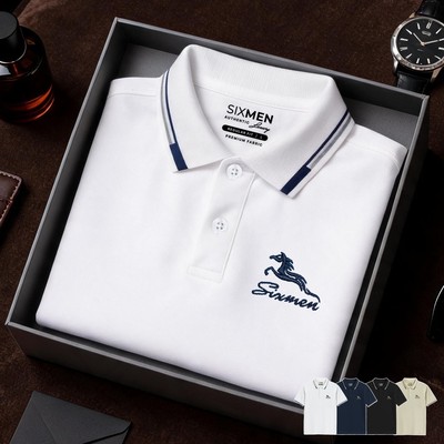 Áo Polo Nam SIXMEN HECARIM Vải Cá Sấu FeelMax Co Giãn Thoáng Mát Form Regular Fit Lịch Lãm