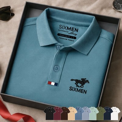Áo polo nam cao cấp ITALY HORSE [Tặng Kèm Hộp Quà] Vải cá sấu FeelMax thoáng mát -  SIXMEN