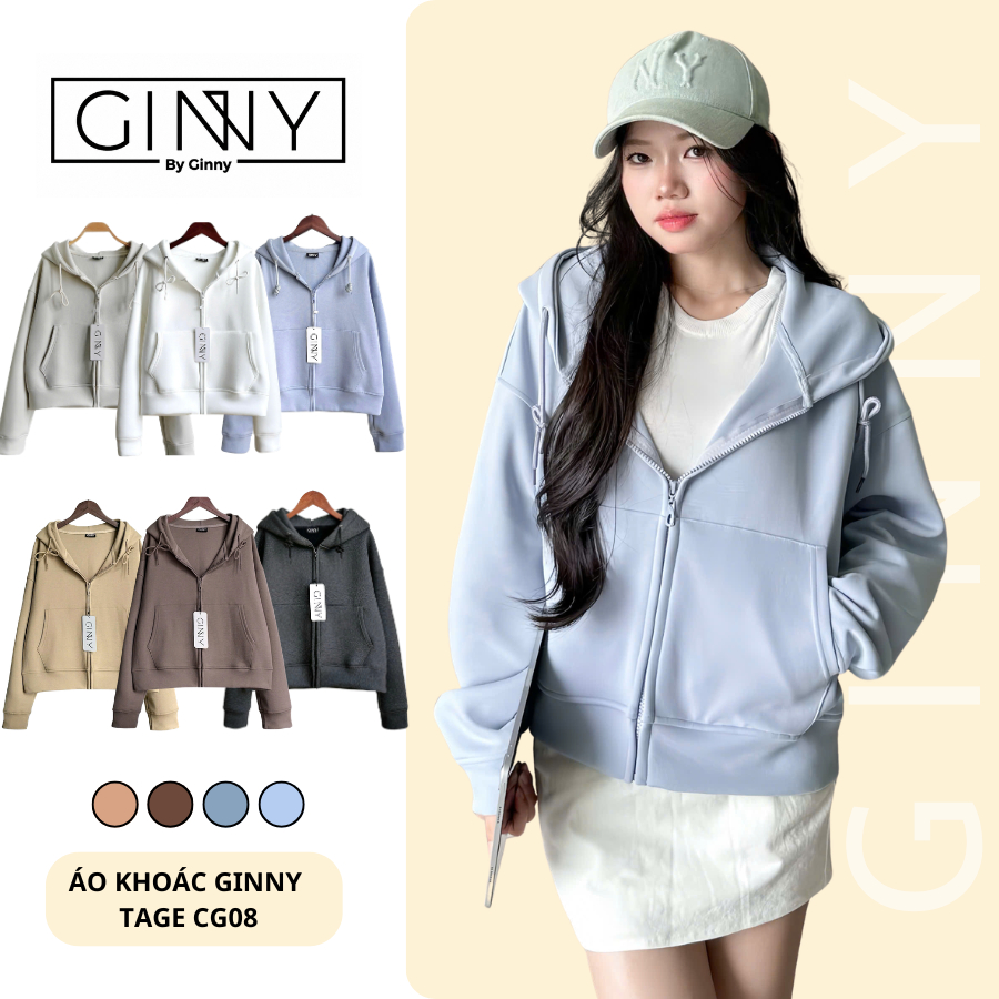 Áo khoác 𝐆𝐈𝐍𝐍𝐘 chống nắng thun cotton lạnh thấm hút tốt TAGE CG08 chuẩn form gam màu pastel trendy