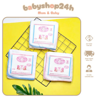 Sét 10 khăn xô sữa kiba 2 lớp, 3 lớp, 4 lớp rửa mặt cho bé