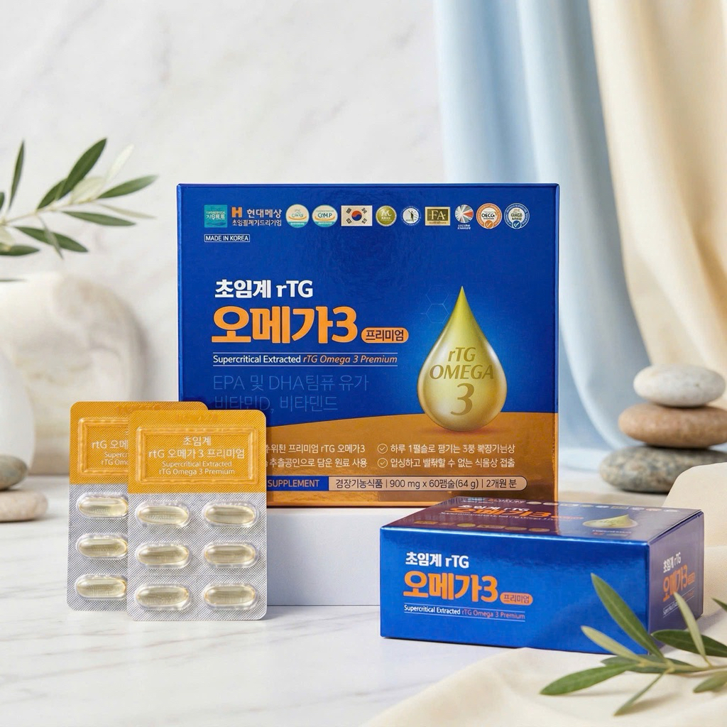 Dầu Cá Supercritical Extracted rTG Omega 3 Premium HÀN QUỐC
